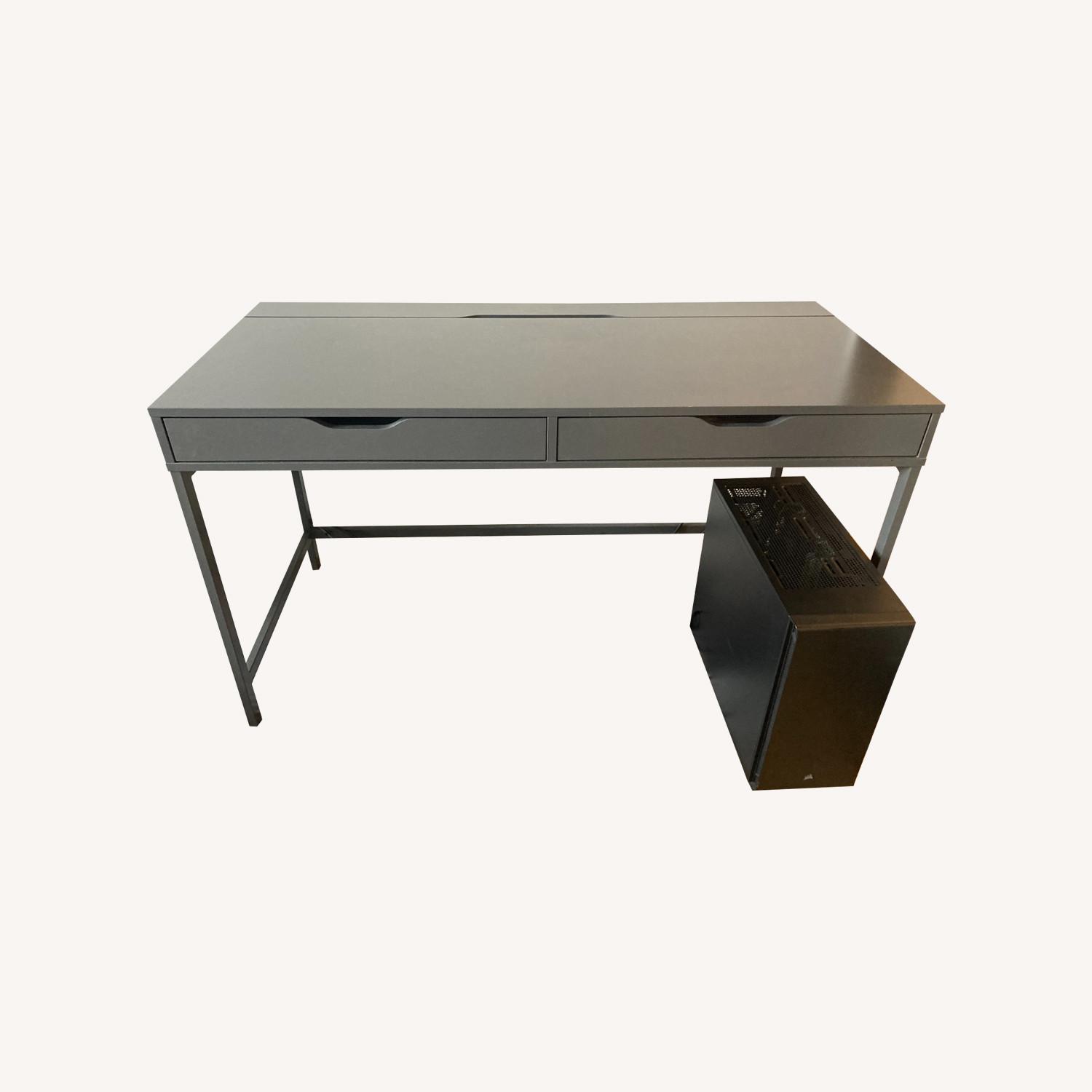 IKEA Alex Dark Gray Desk - image-5