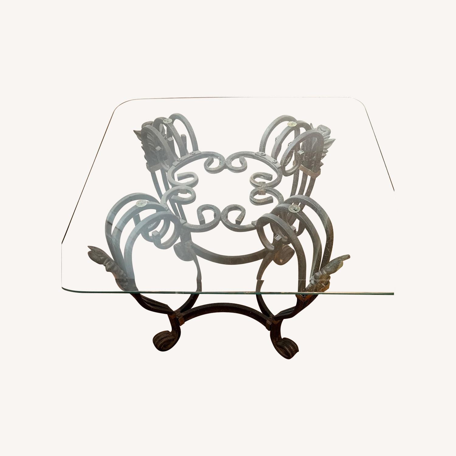 Raymour & Flanigan Transparent Side Tables - image-0