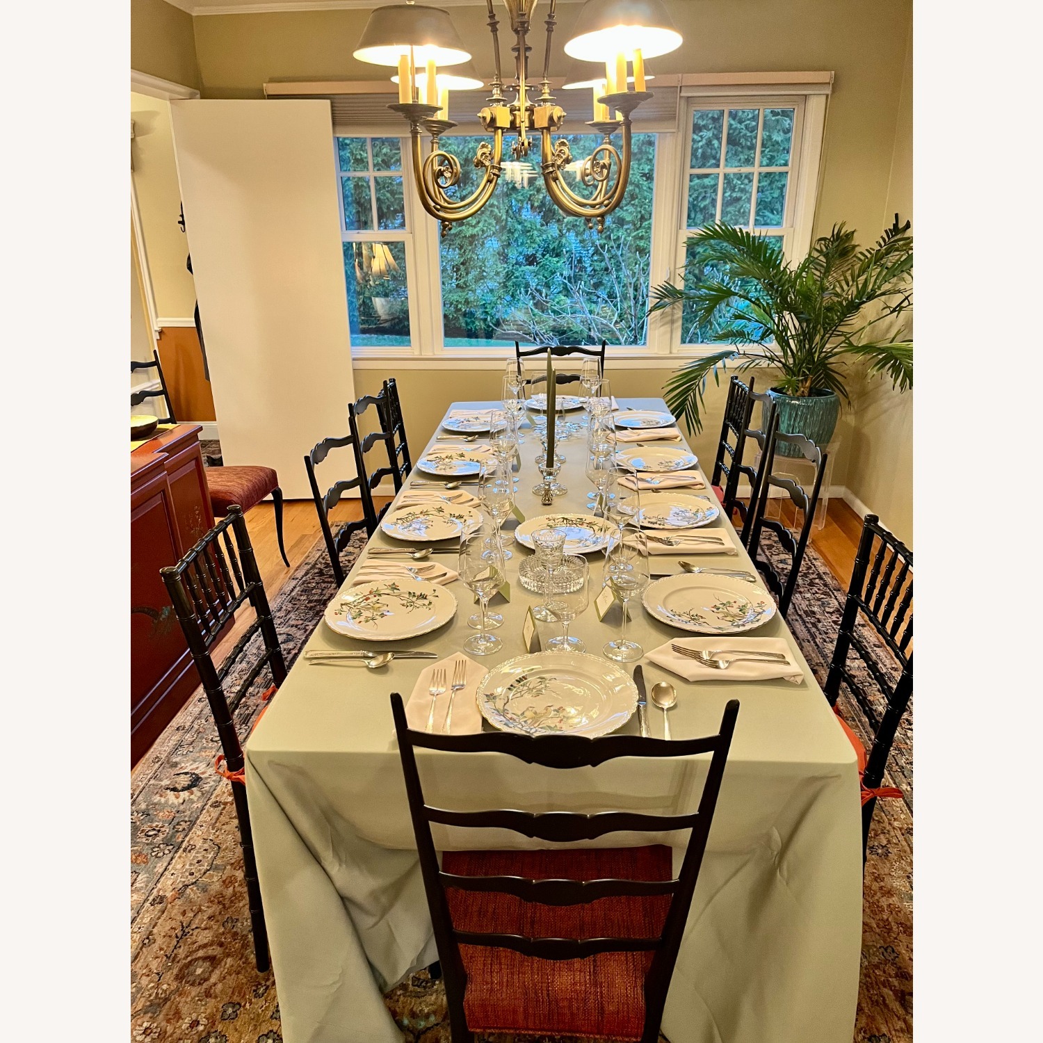 Vintage/Antique Gold Metal Ceiling Lamp - image-4