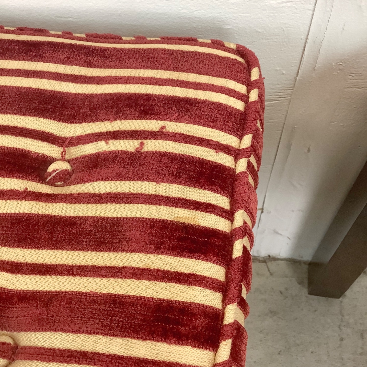 Pair of Mid-Century Modern Tufted Footstools - image-11