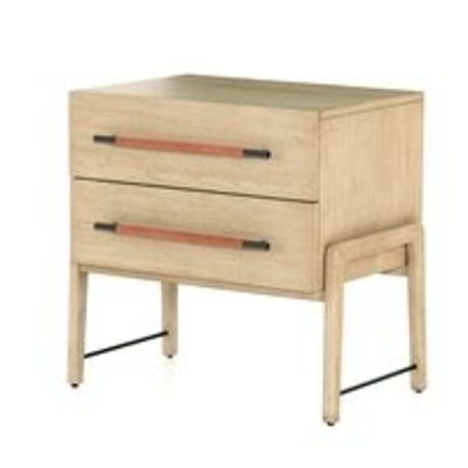 Four Hands Dark Brown Wood Nightstands - image-1