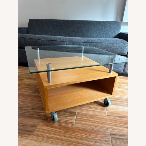 Used IKEA Vintage Light Brown Coffee Table for sale on AptDeco