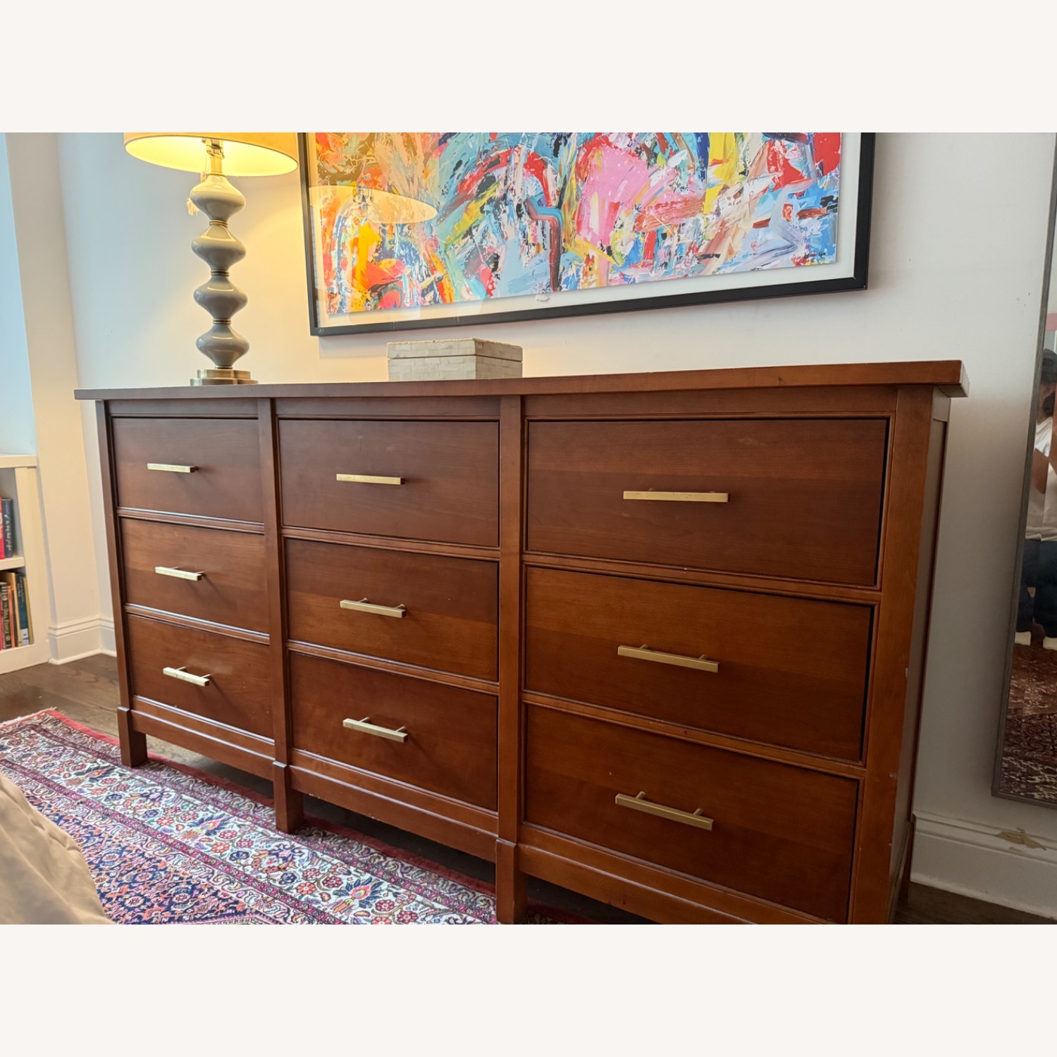 Dark Brown Modern Dresser - image-1