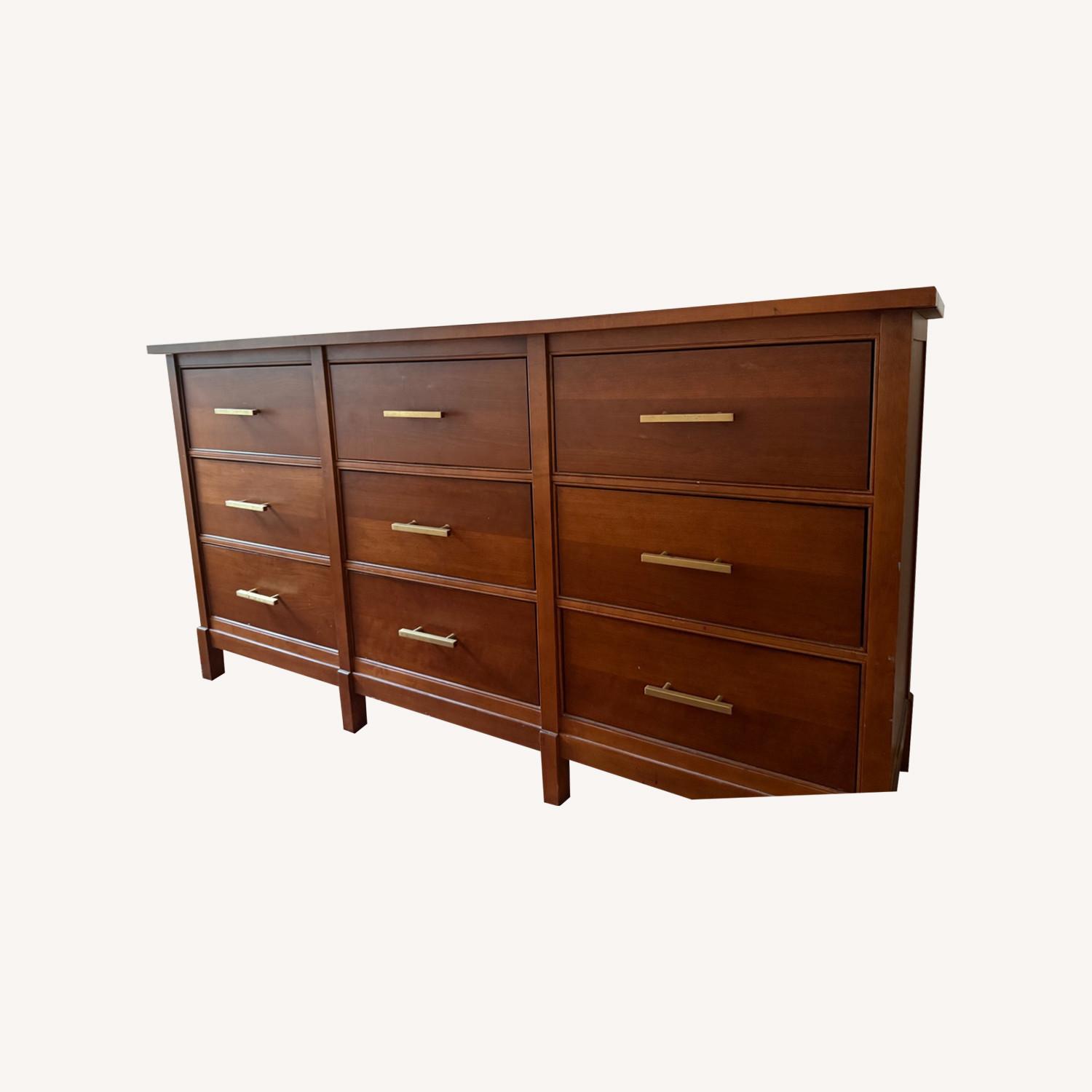 Dark Brown Modern Dresser - image-0