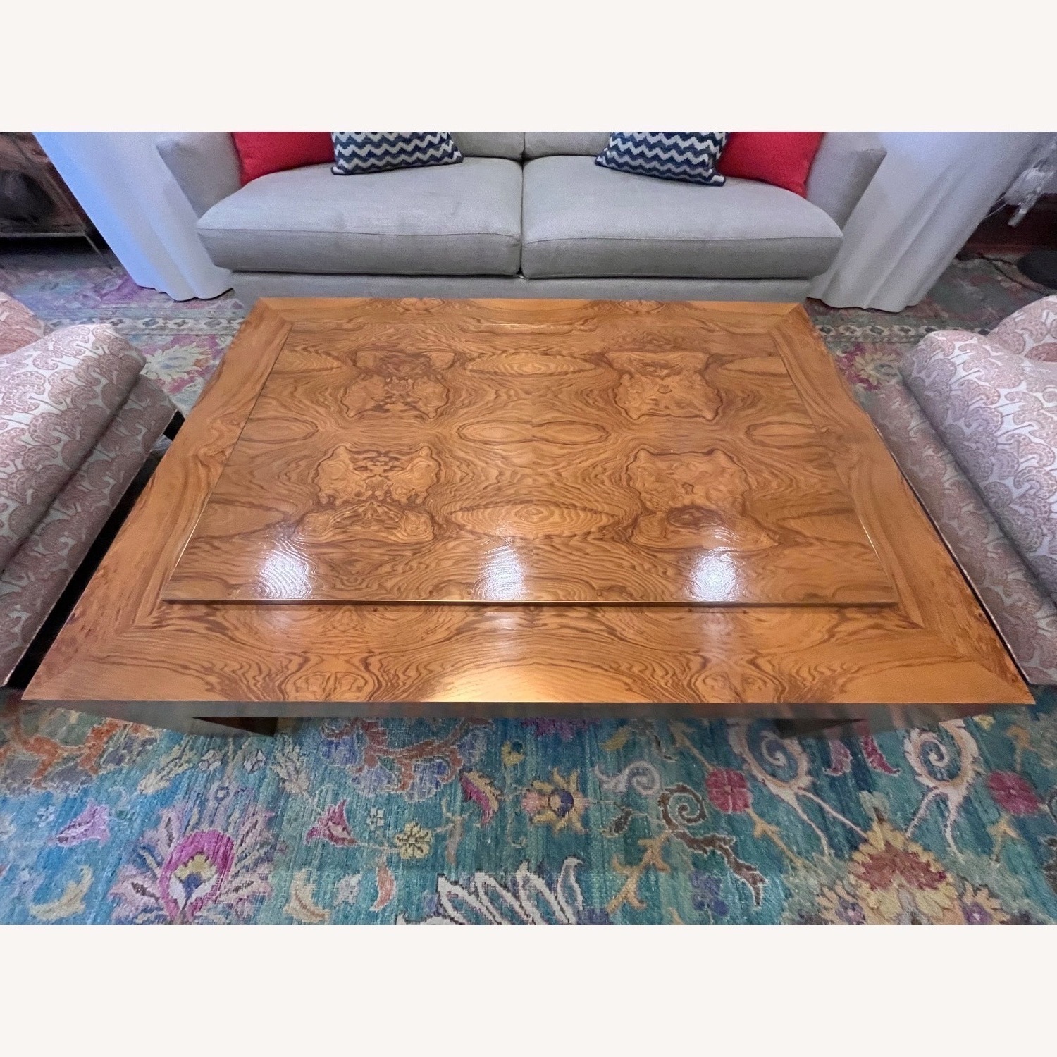 Mecox Modern History Burl Wood Coffee Table - image-4