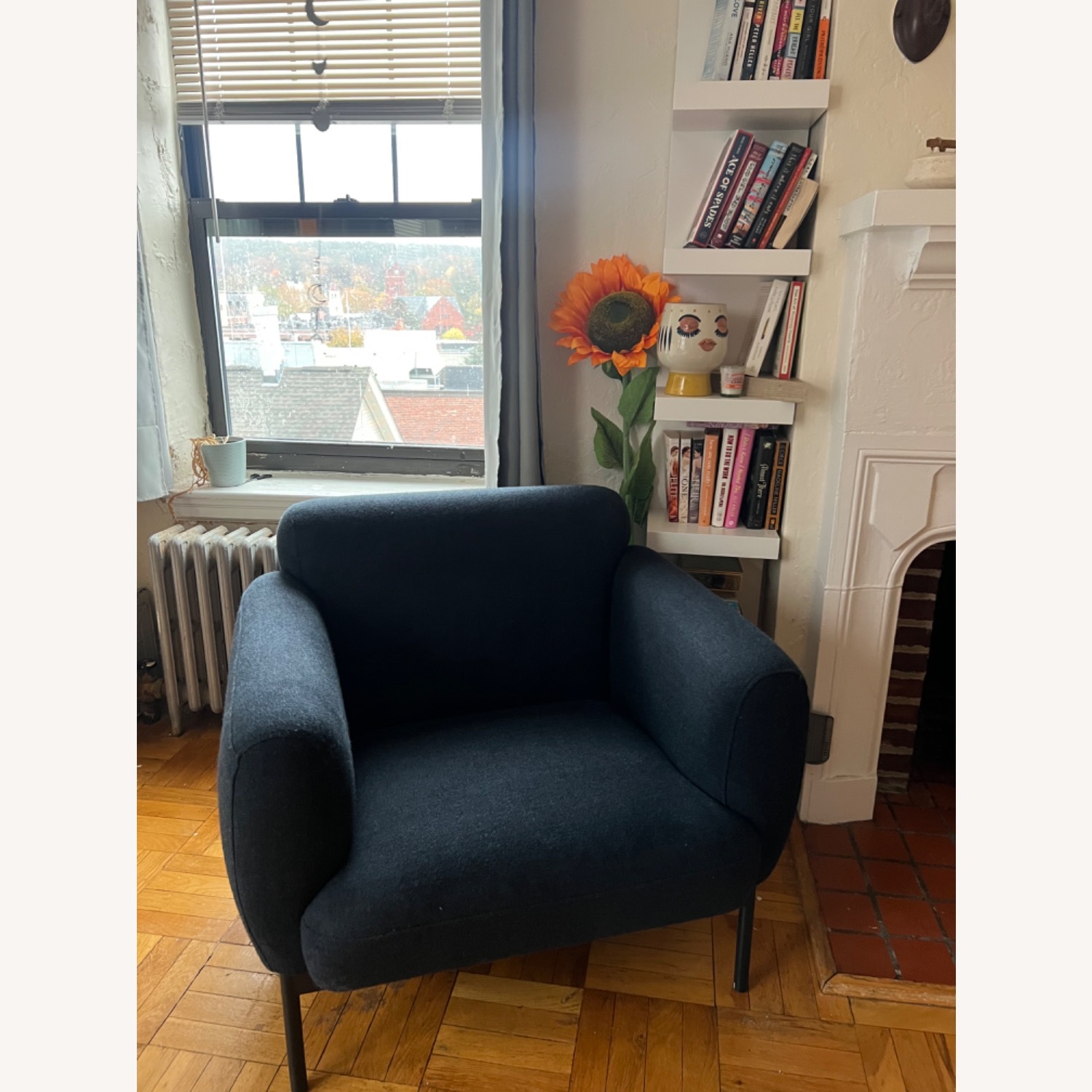 Blu Dot Blue Fabric Accent Chair - image-8