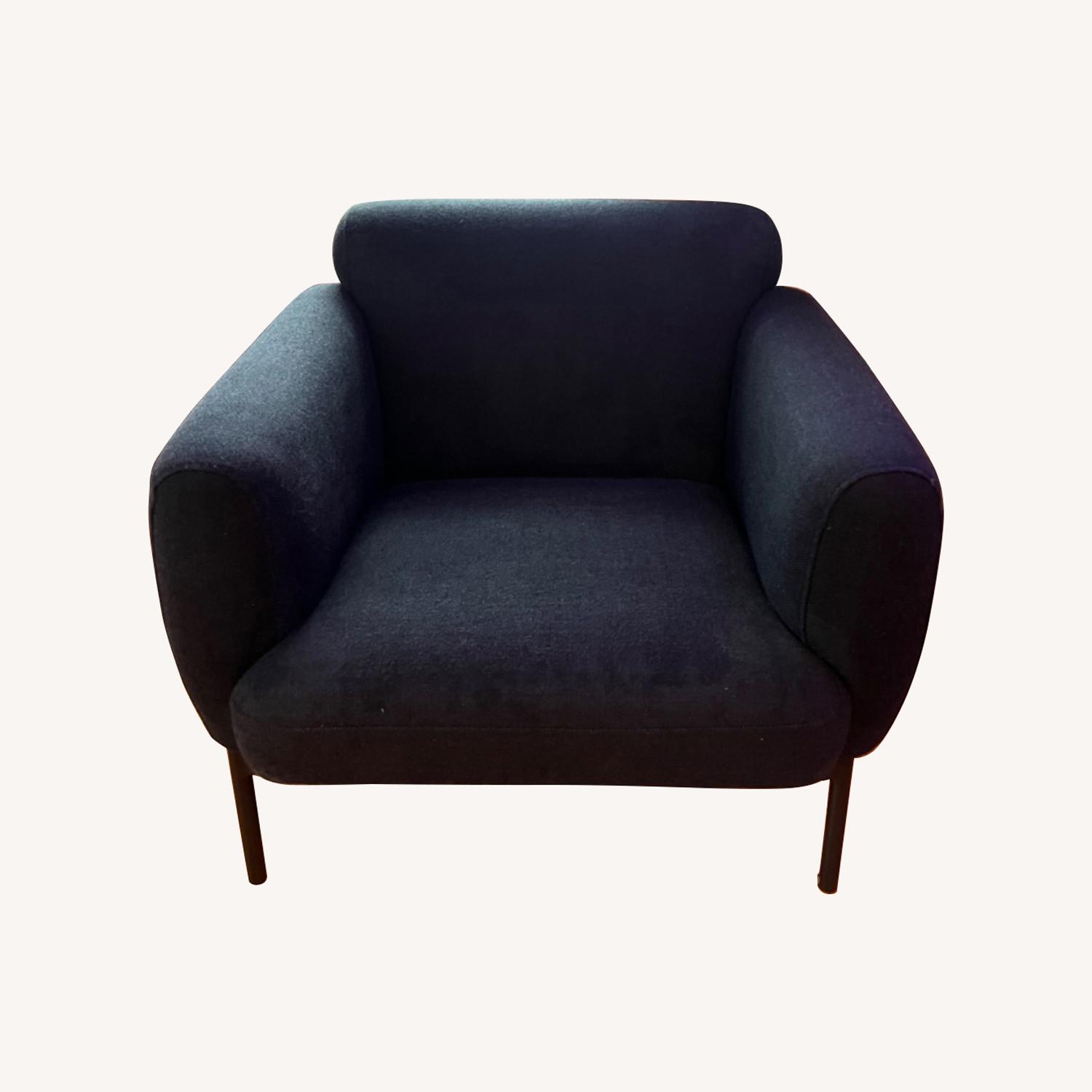 Blu Dot Blue Fabric Accent Chair - image-0