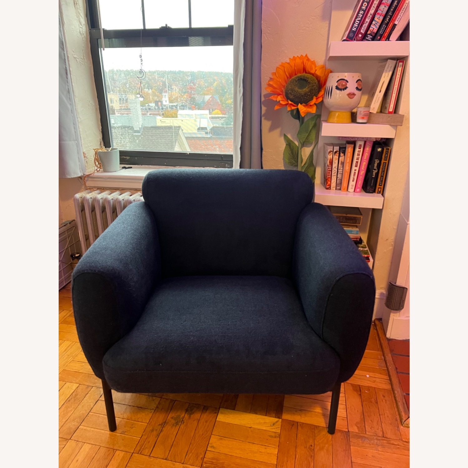 Blu Dot Blue Fabric Accent Chair - image-1