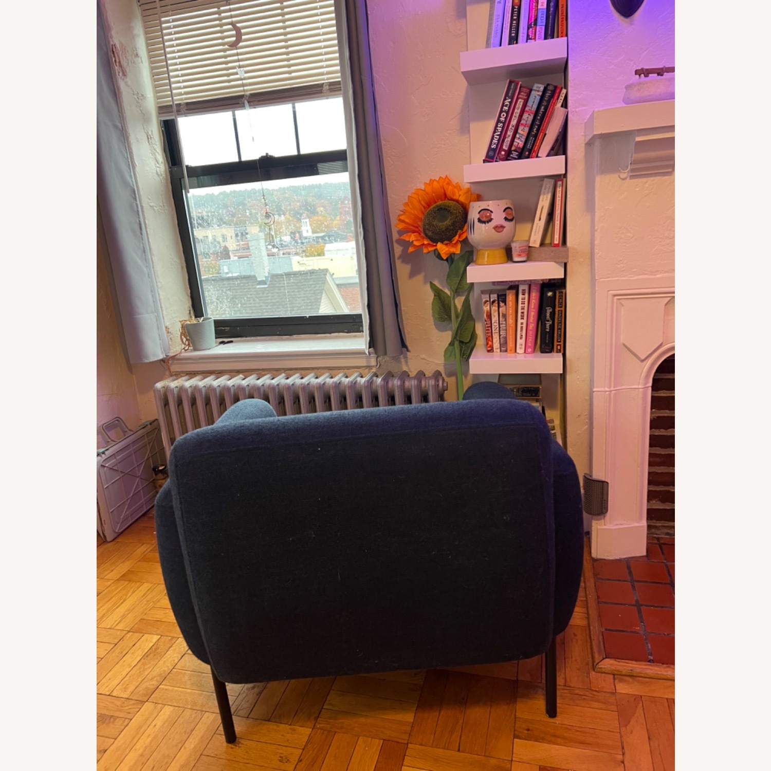 Blu Dot Blue Fabric Accent Chair - image-4