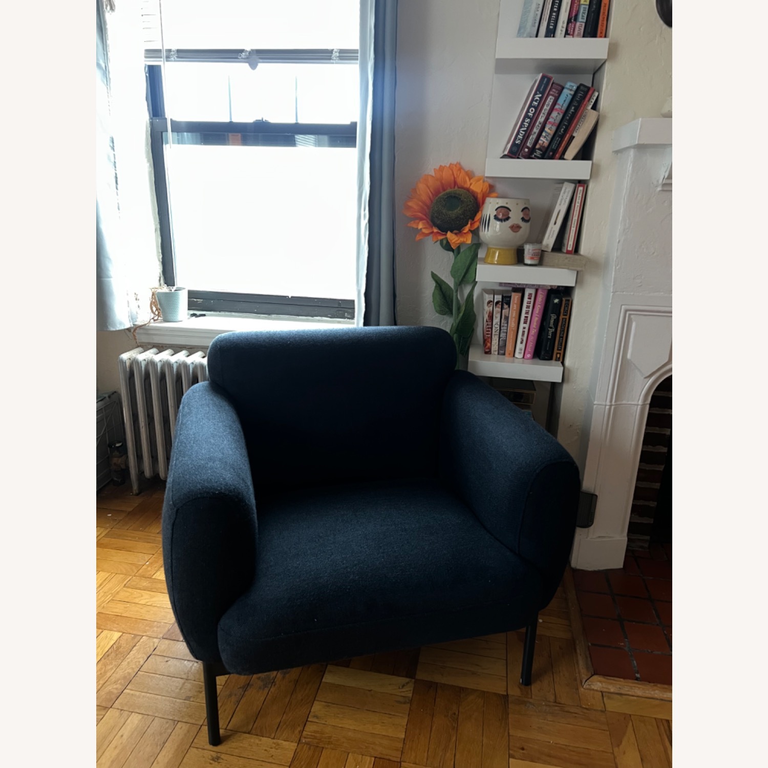 Blu Dot Blue Fabric Accent Chair - image-7