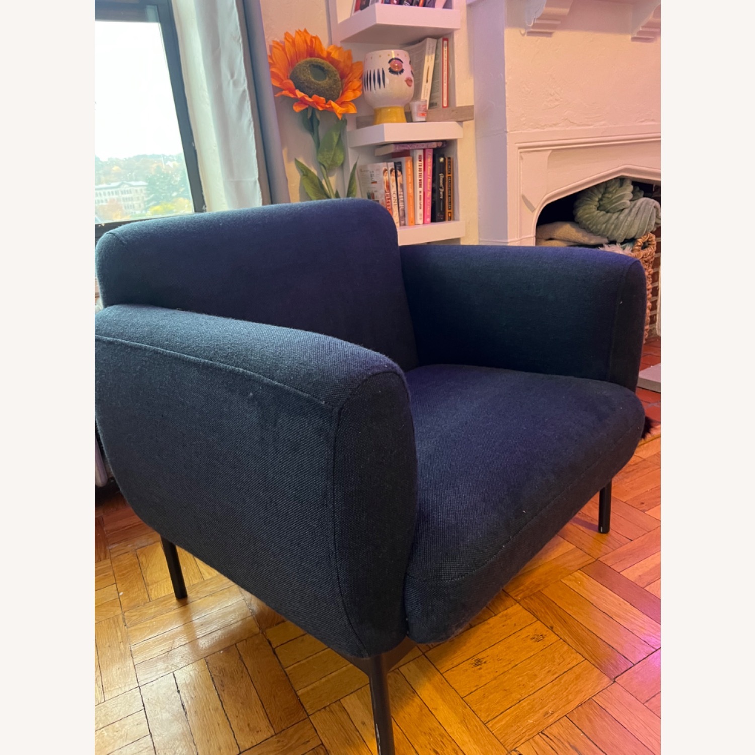 Blu Dot Blue Fabric Accent Chair - image-3