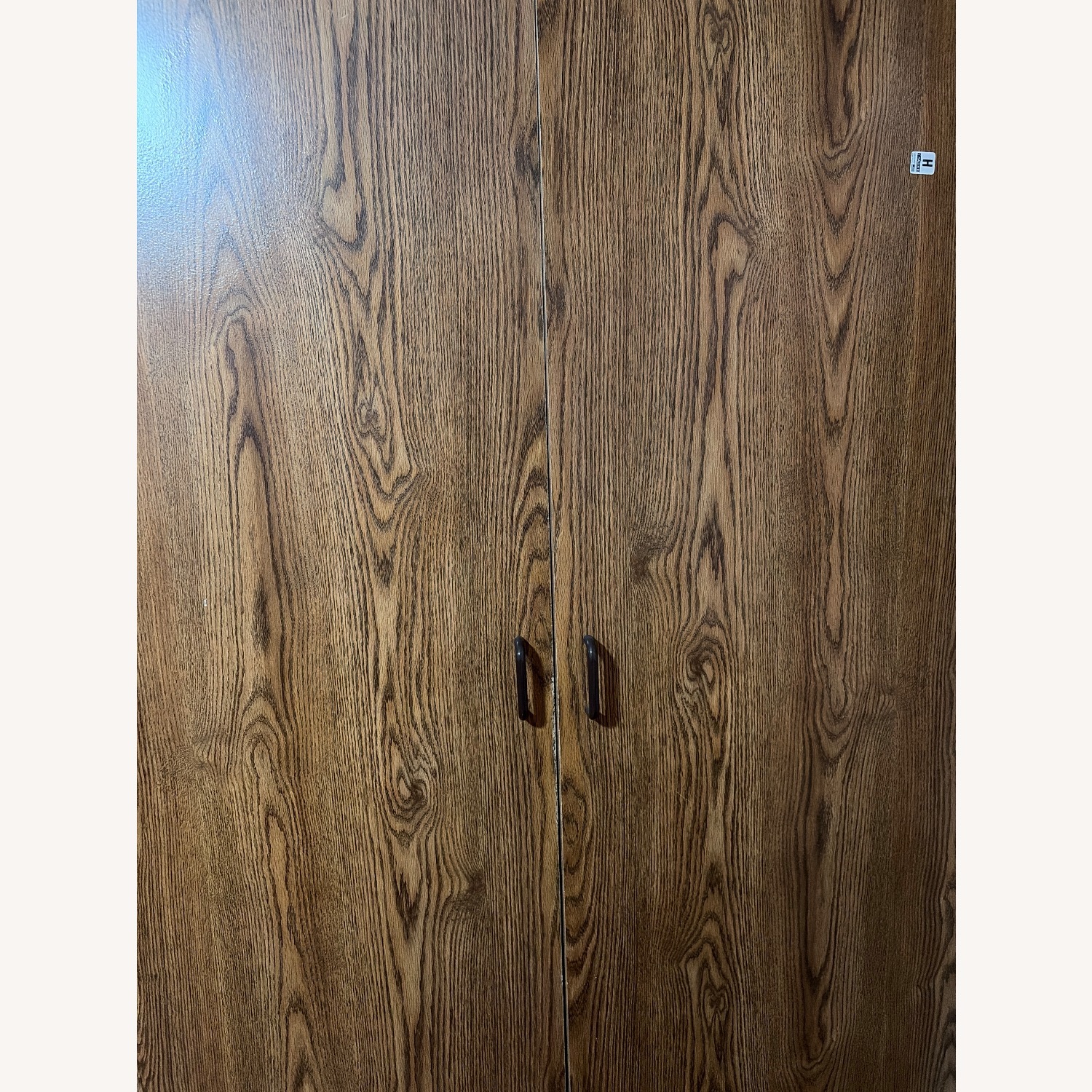 Armoire Wardrobe With Shelves and Hanging Bar - image-0