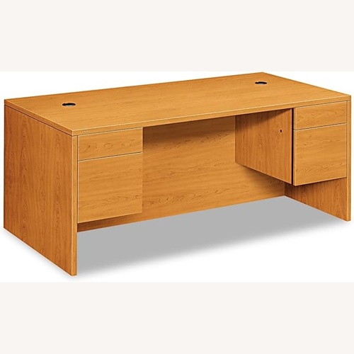 Used Sauder Light Brown Desk for sale on AptDeco