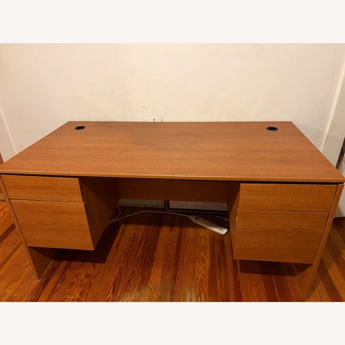 Used Sauder Light Brown Desk for sale on AptDeco