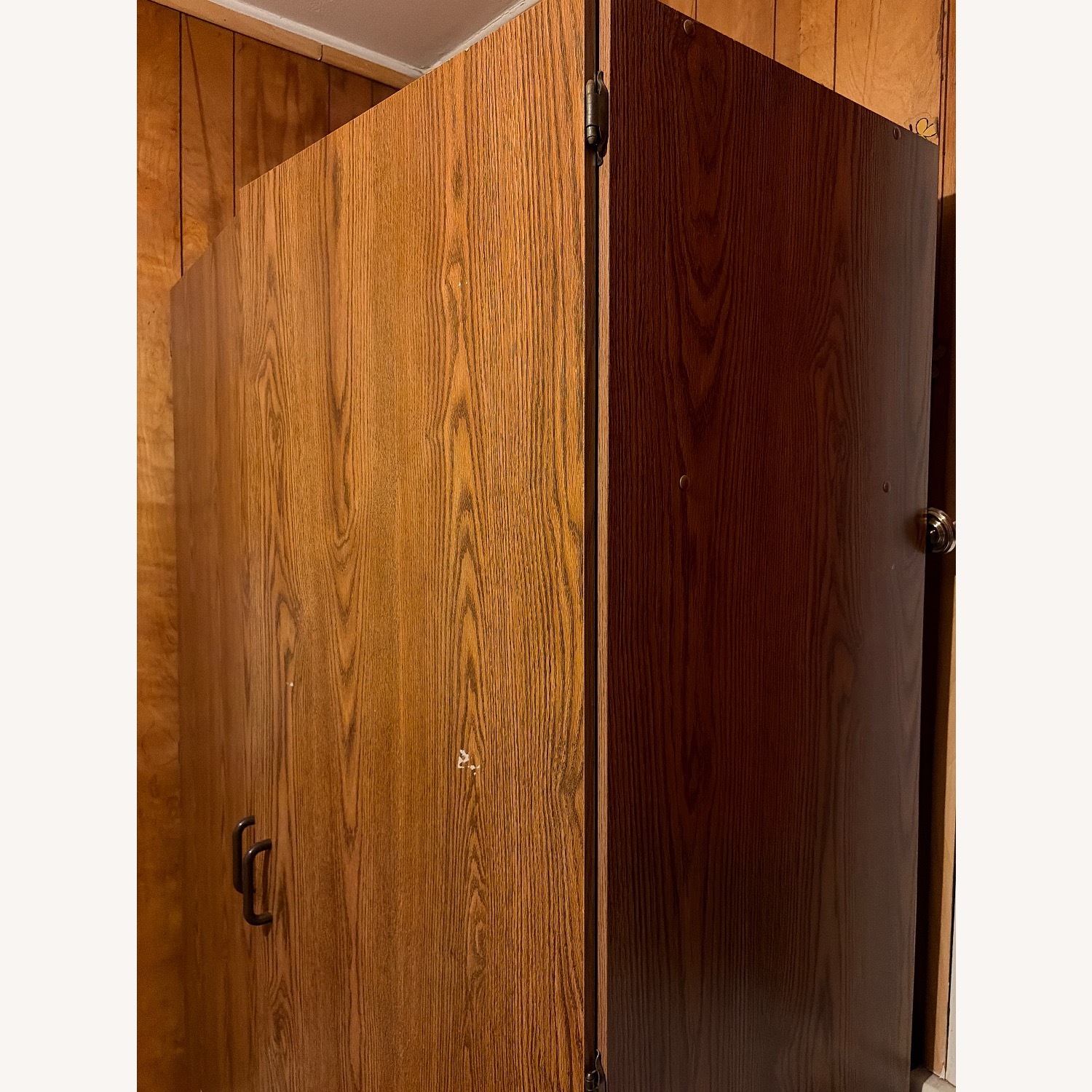 Sauder Dark Brown Armoire - image-2