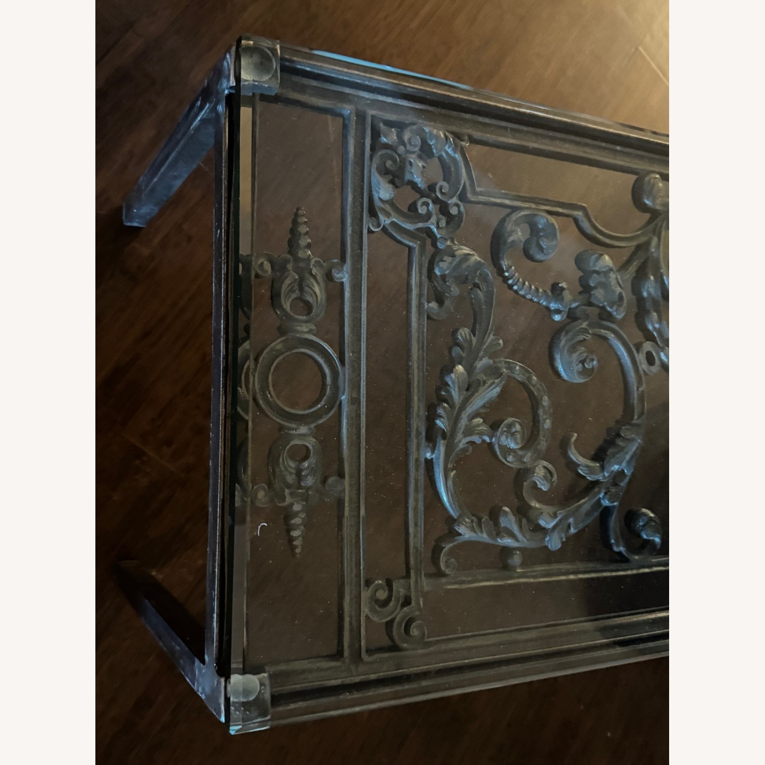 Taylor Custom Made Metal Coffee Table with Glass Top - image-7