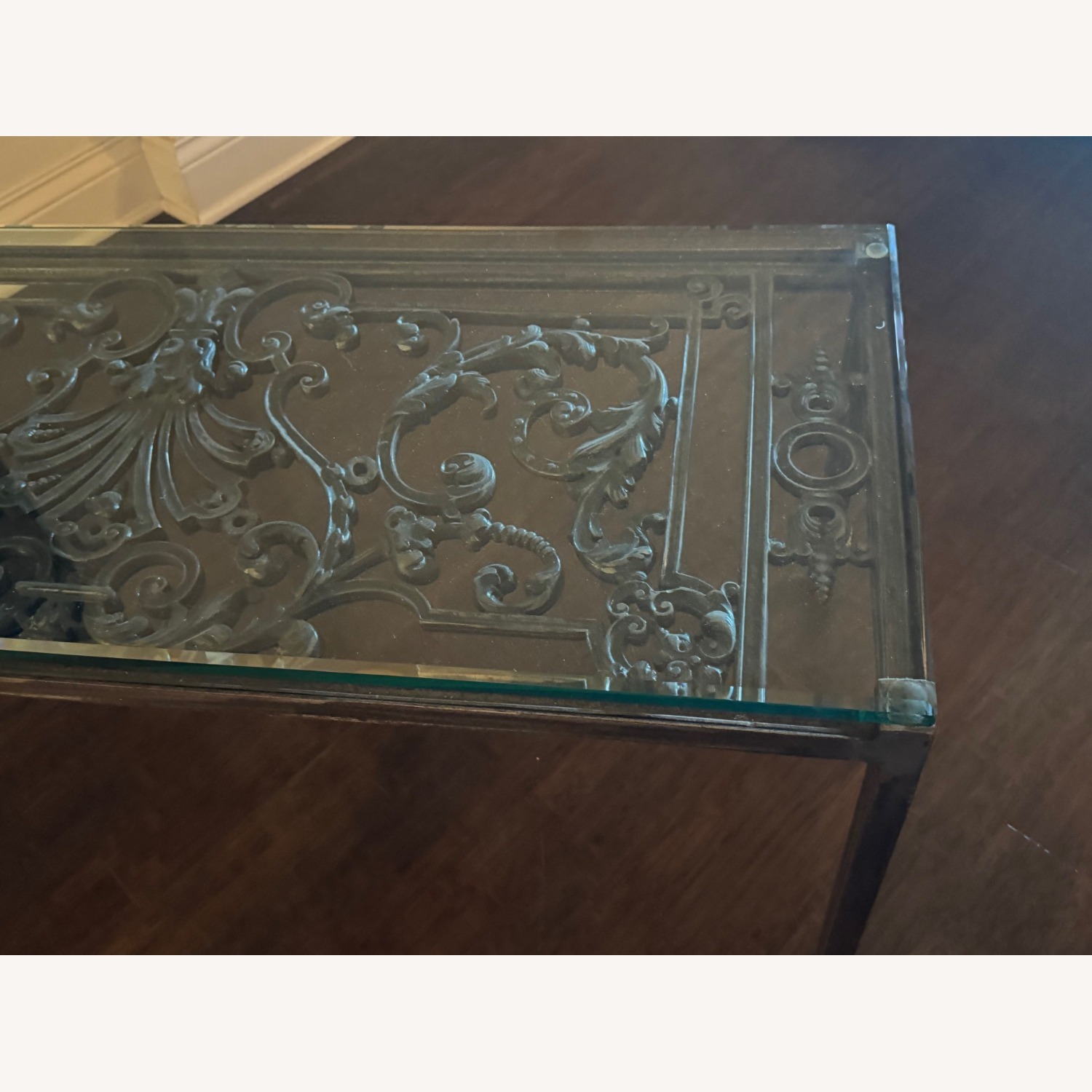 Taylor Custom Made Metal Coffee Table with Glass Top - image-5