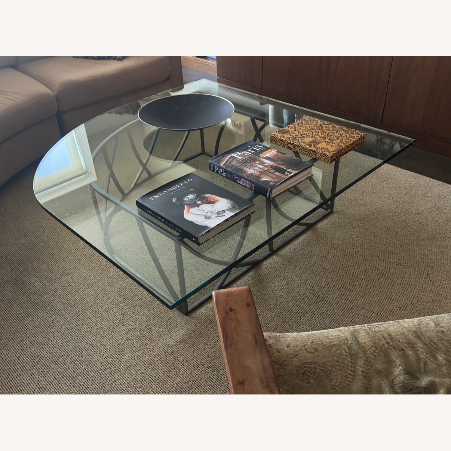 Taylor Made Custom Designed Metal Coffee Table with Arc - image-5