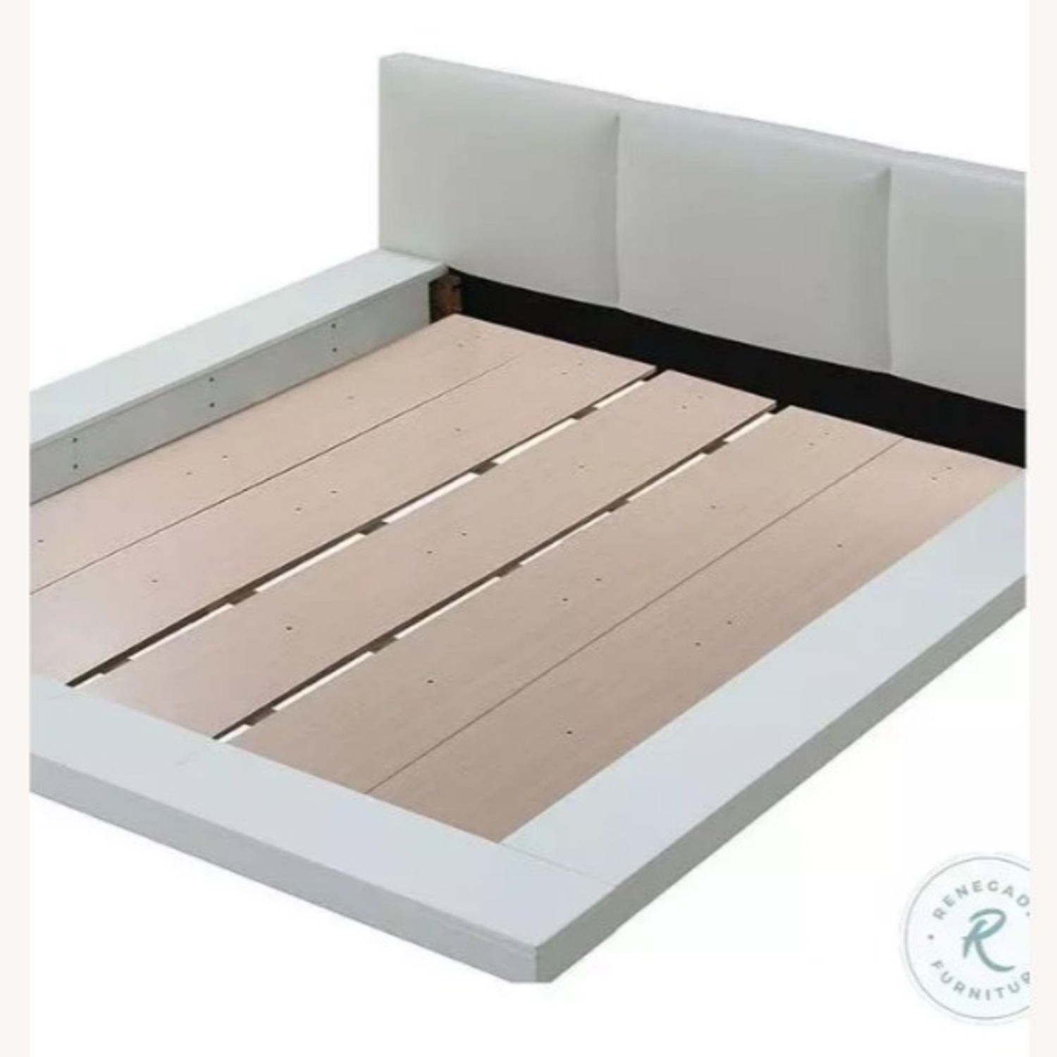 Furniture of America White Wood Queen Bed - image-3