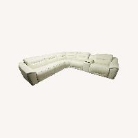White 6-Piece Power Reclining Sectional