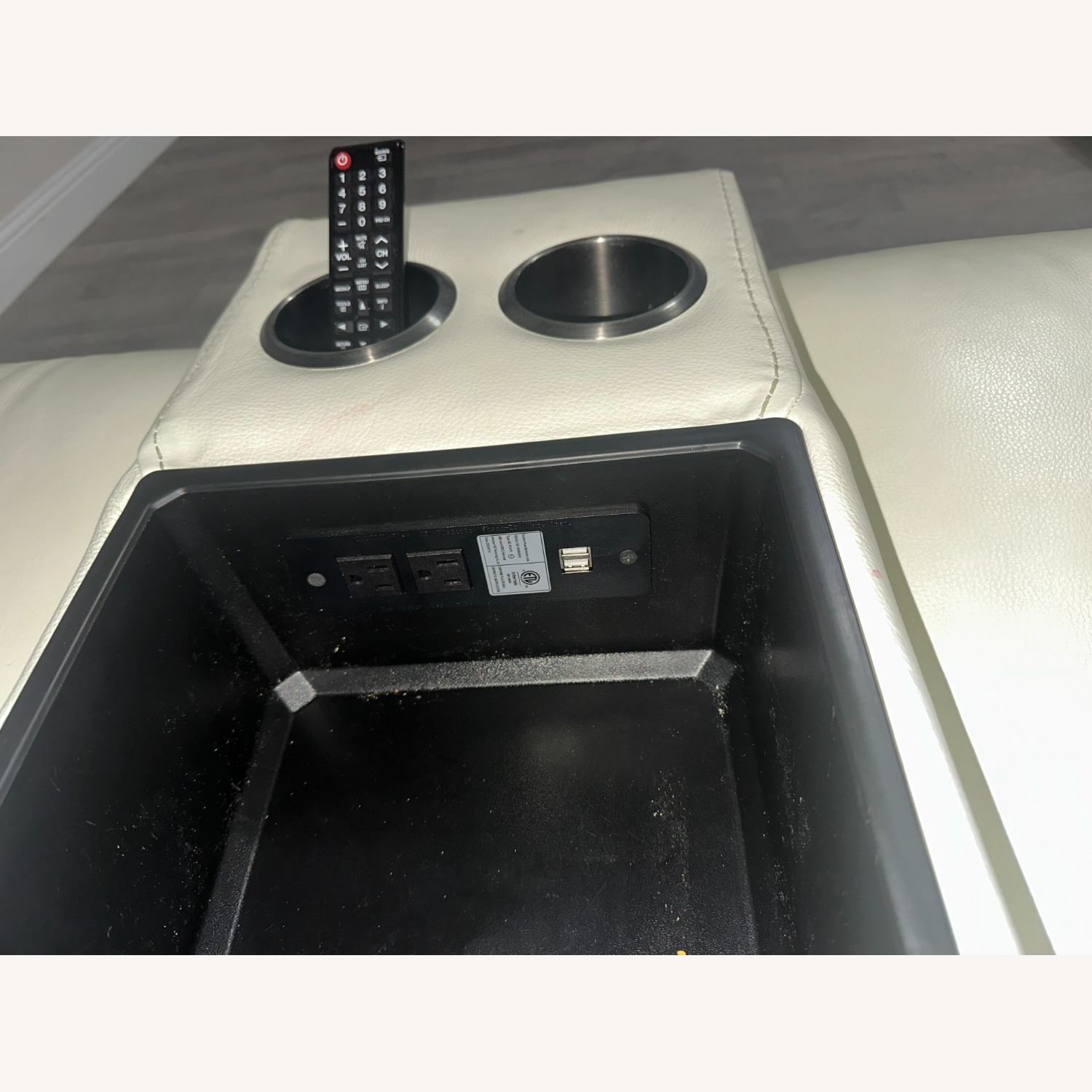 White 6-Piece Power Reclining Sectional - image-7