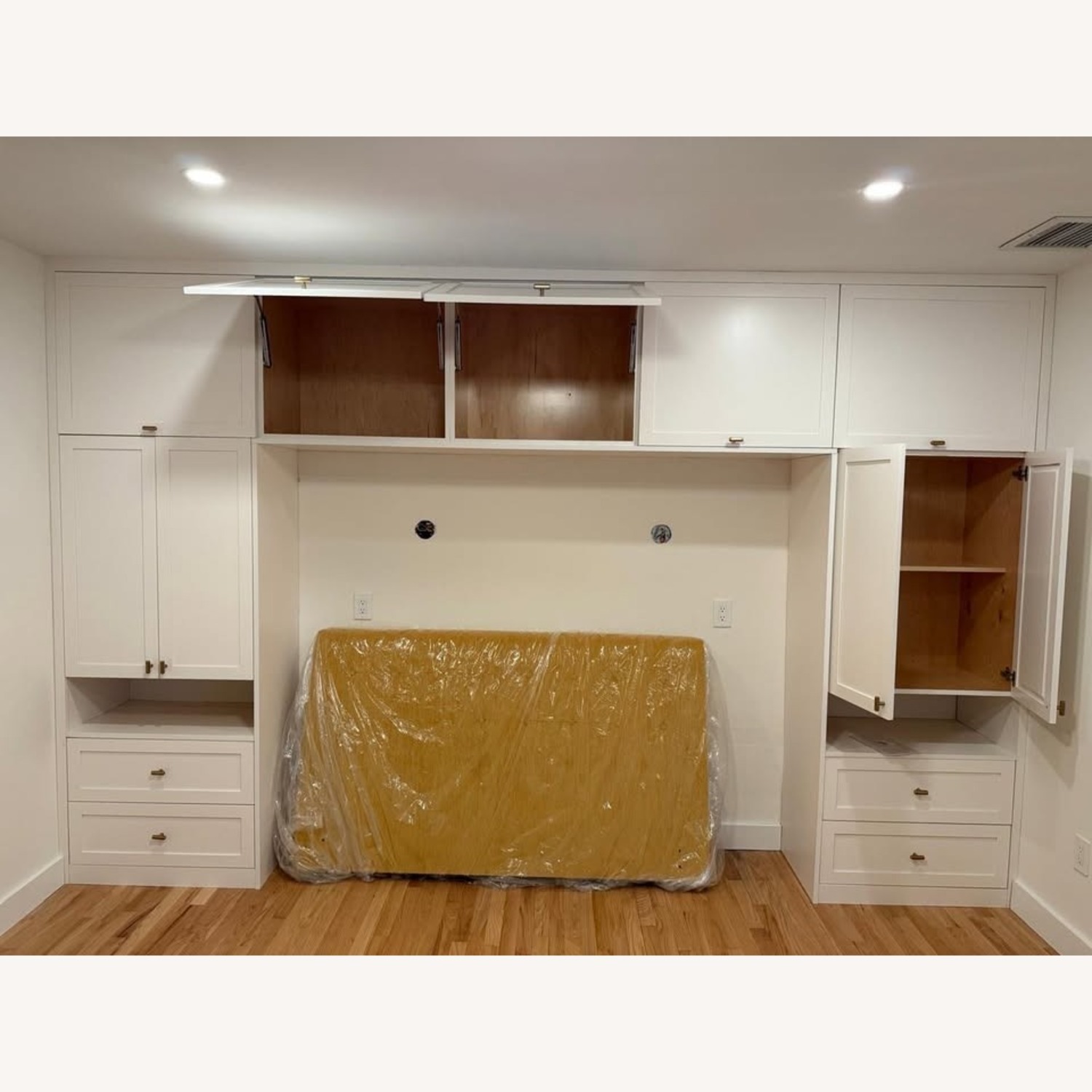 Joybird Elliot Bed Yellow Fabric Queen Bed - image-3