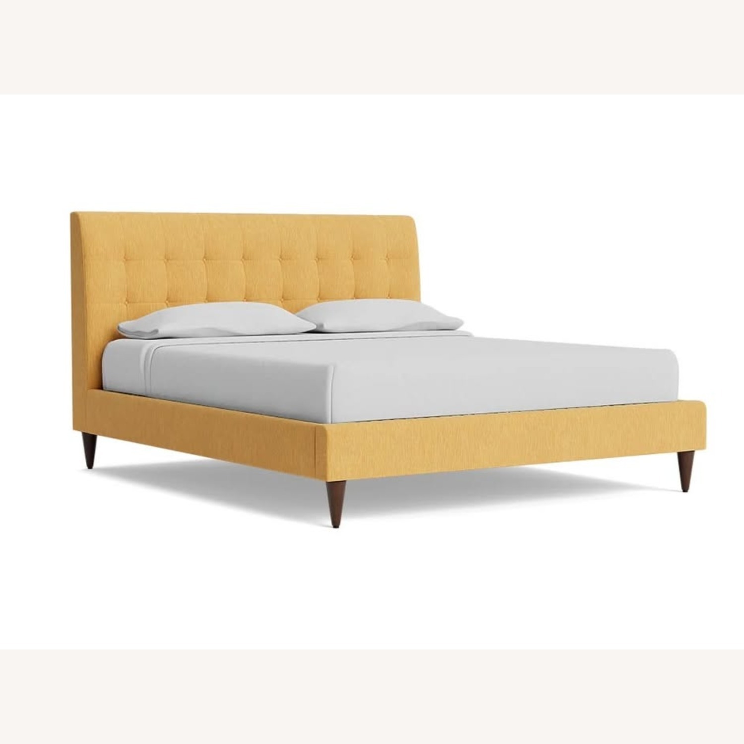 Joybird Elliot Bed Yellow Fabric Queen Bed - image-2