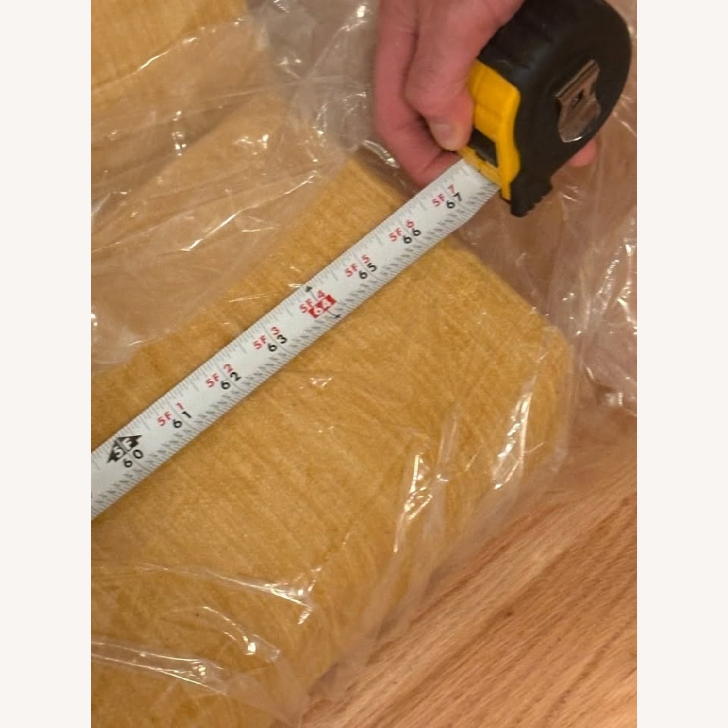 Joybird Elliot Bed Yellow Fabric Queen Bed - image-4