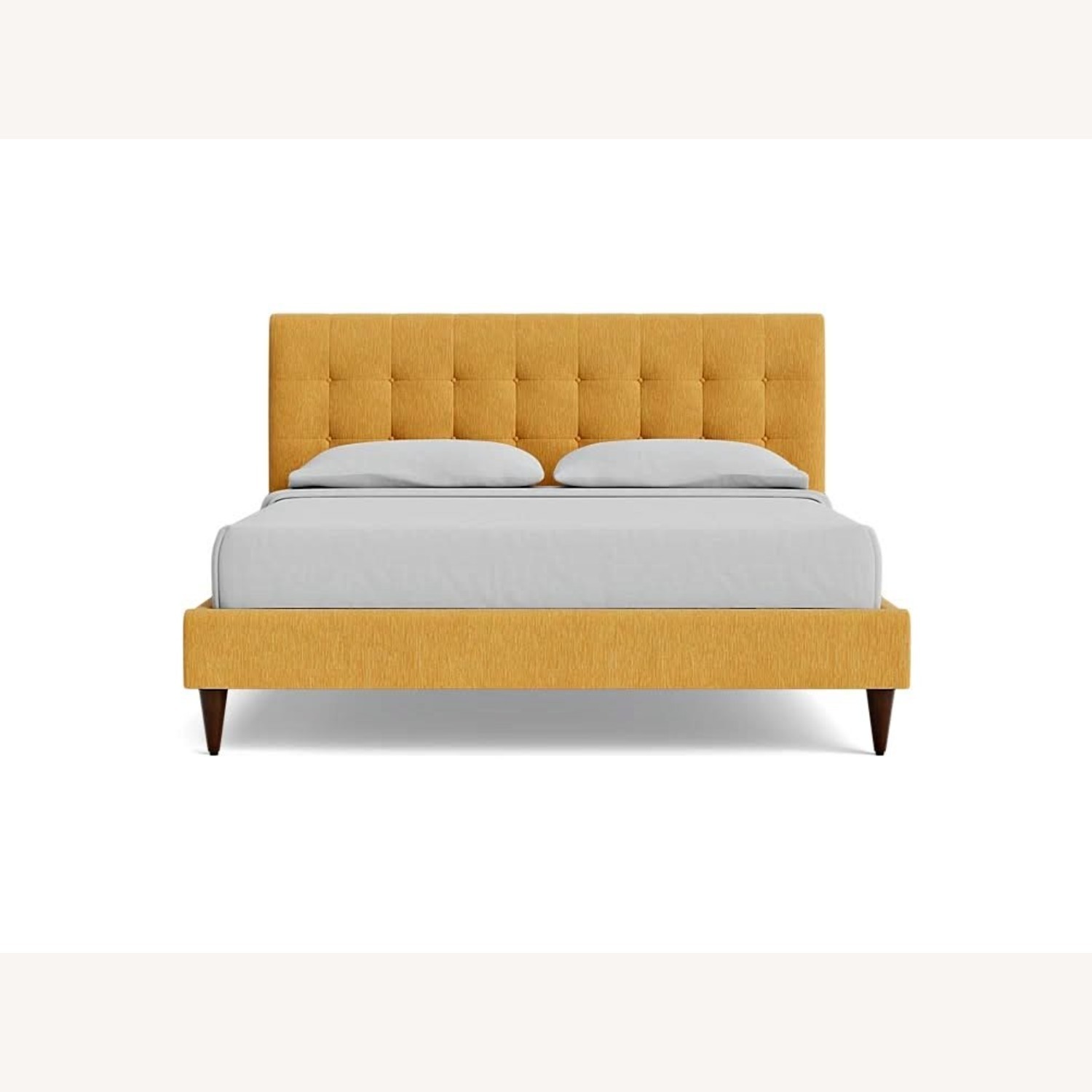 Joybird Elliot Bed Yellow Fabric Queen Bed - image-1