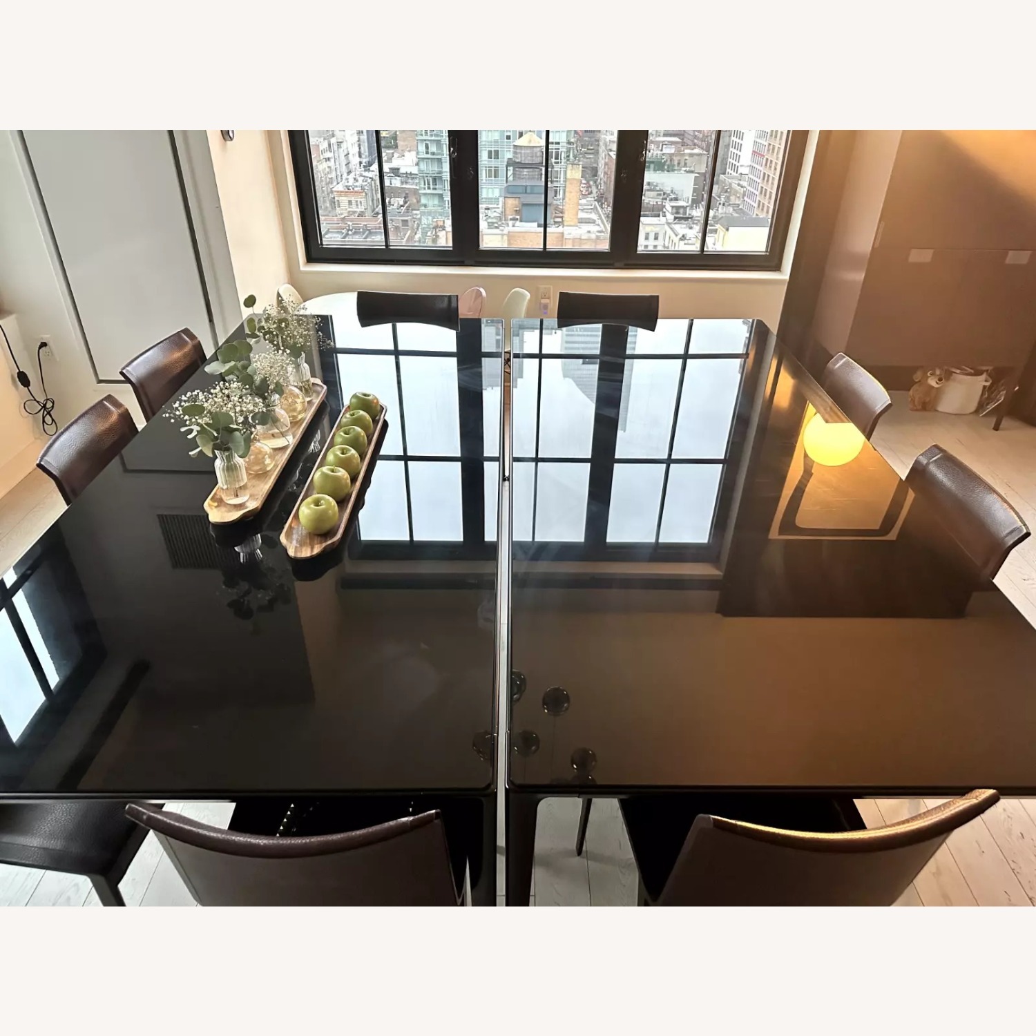 B&B Italia Black Glass Dining Table - image-3