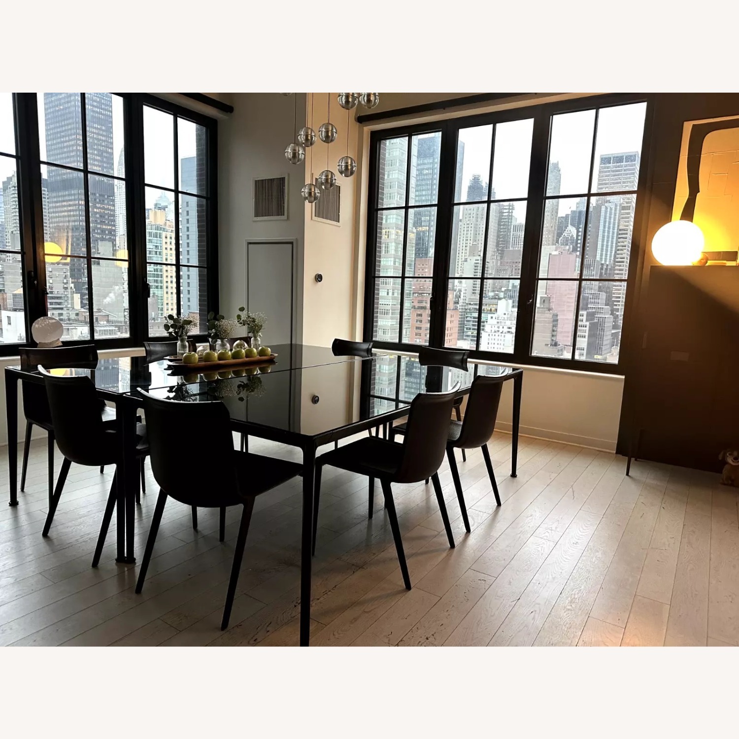 B&B Italia Black Glass Dining Table - image-4