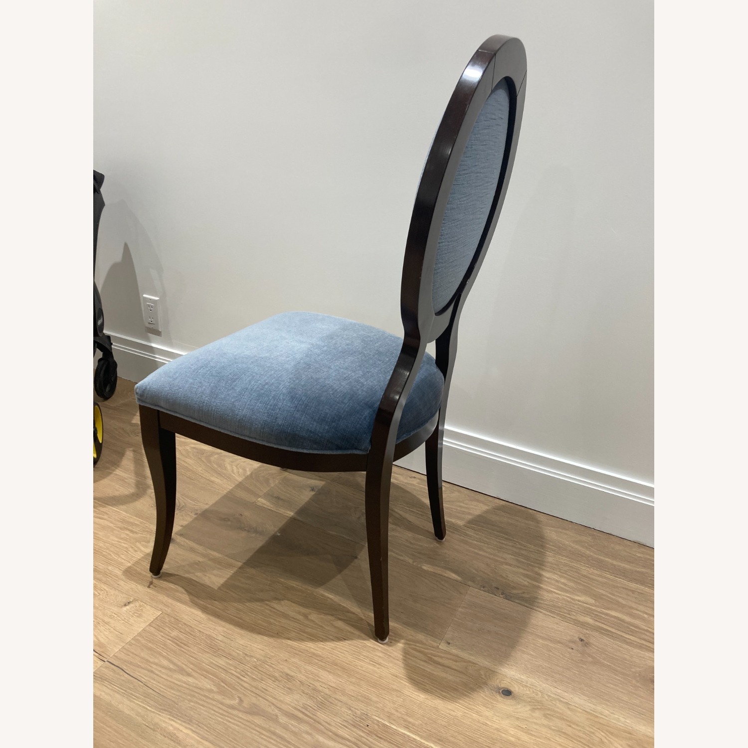 Light Blue Fabric Chairs - image-2