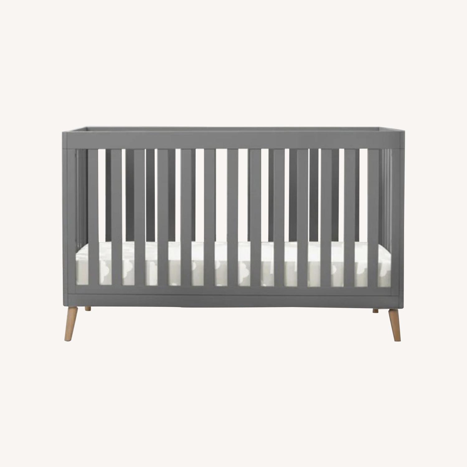 Dark Gray Crib - image-0