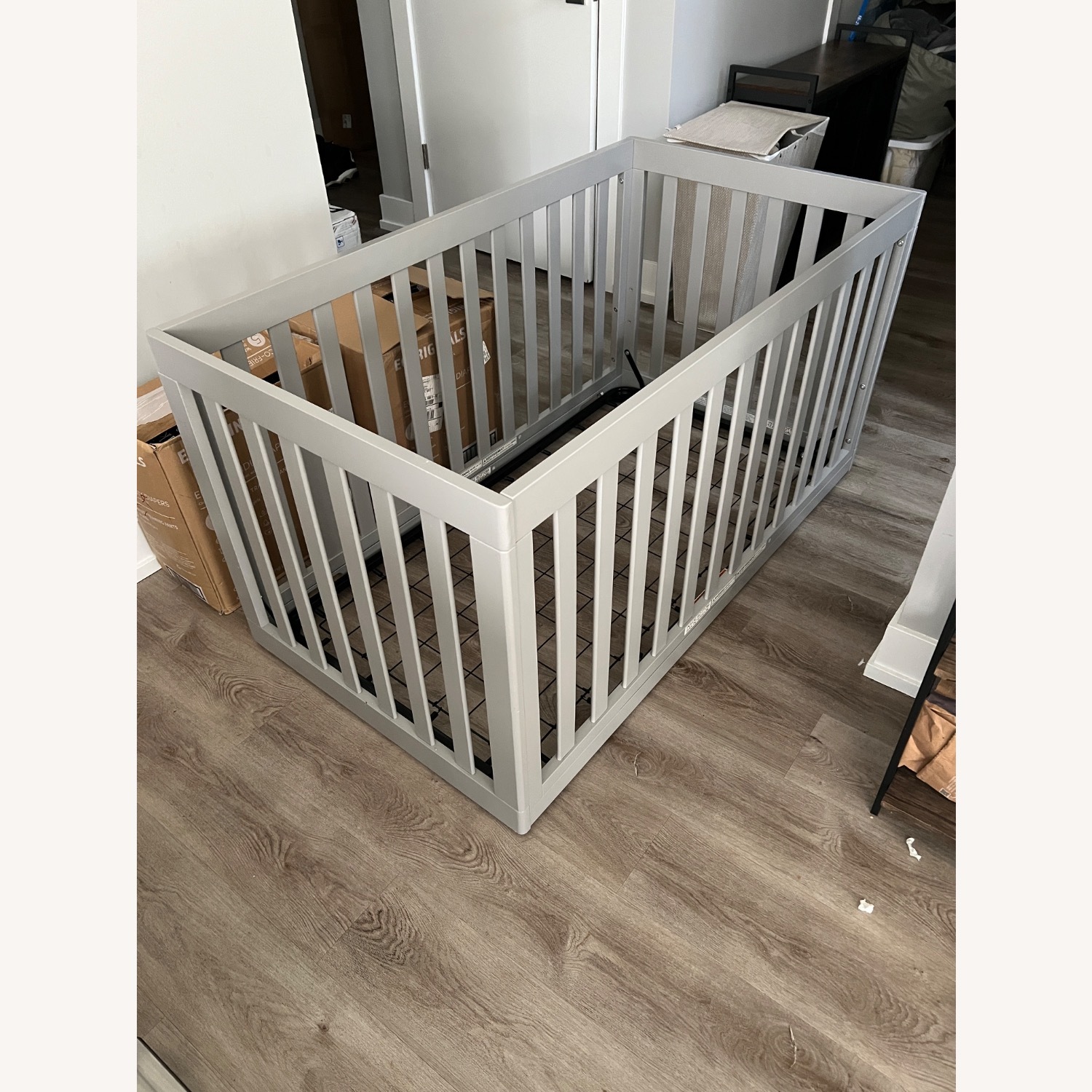 Dark Gray Crib - image-1