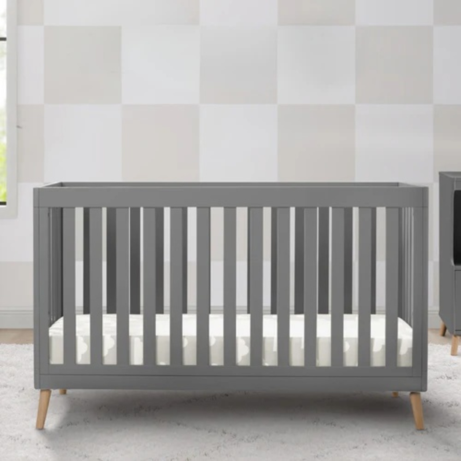 Dark Gray Crib - image-4