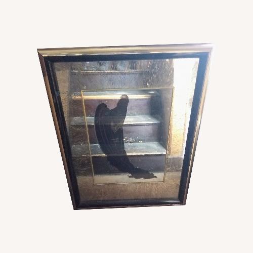 Used Art Deco Mirror Art Gold Glass Wall Art for sale on AptDeco