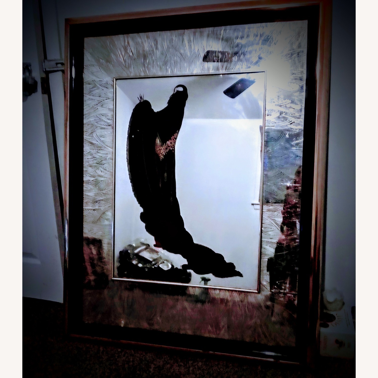 Art Deco Mirror Art Gold Glass Wall Art - image-5