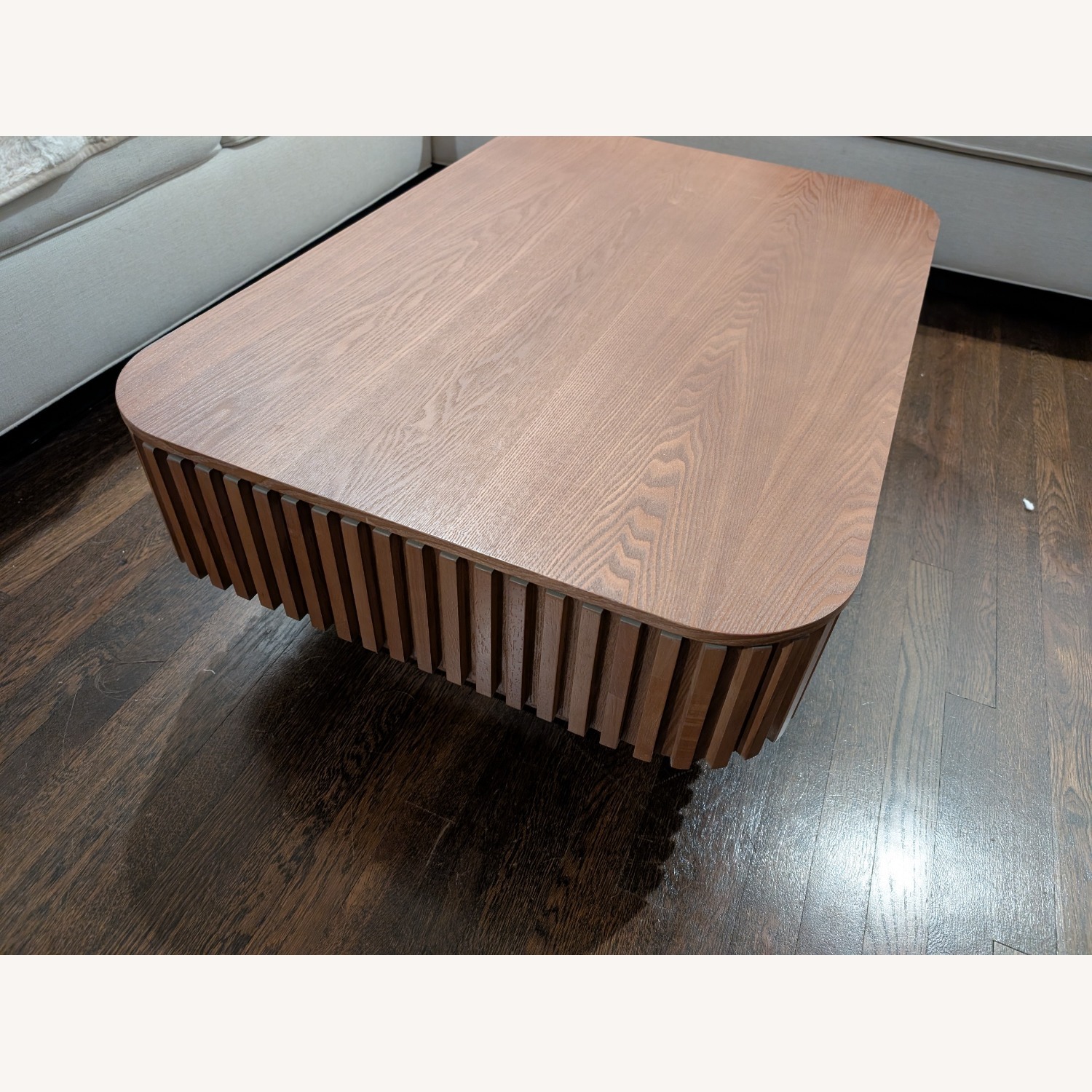 Fluted Lift-Top Coffee Table - image-1