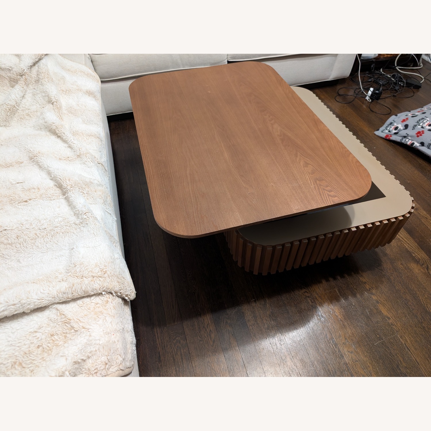 Fluted Lift-Top Coffee Table - image-2