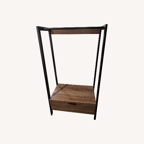 Used Wood and Metal Hall Tree for sale on AptDeco