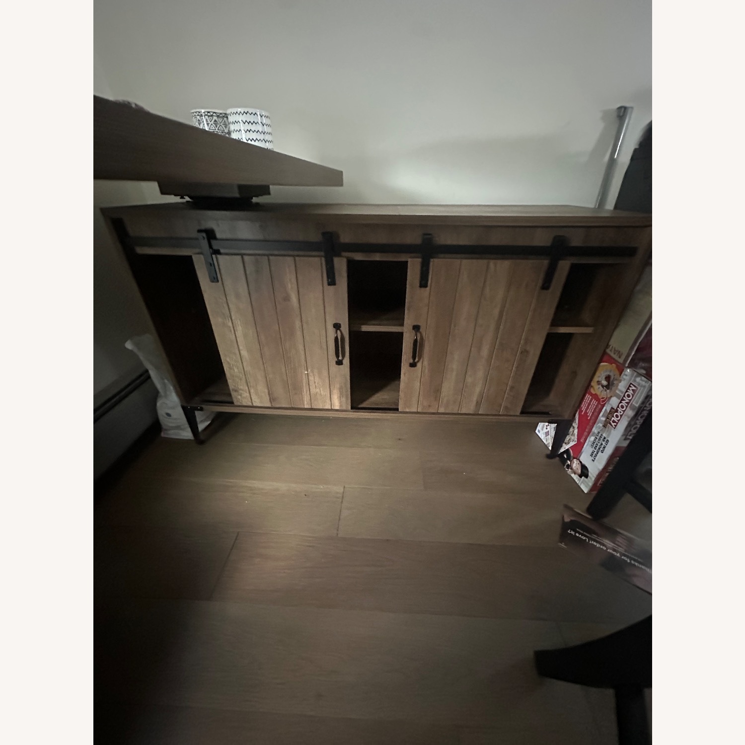 Wayfair Gracie Oaks Dark Brown Wood Desk - image-3