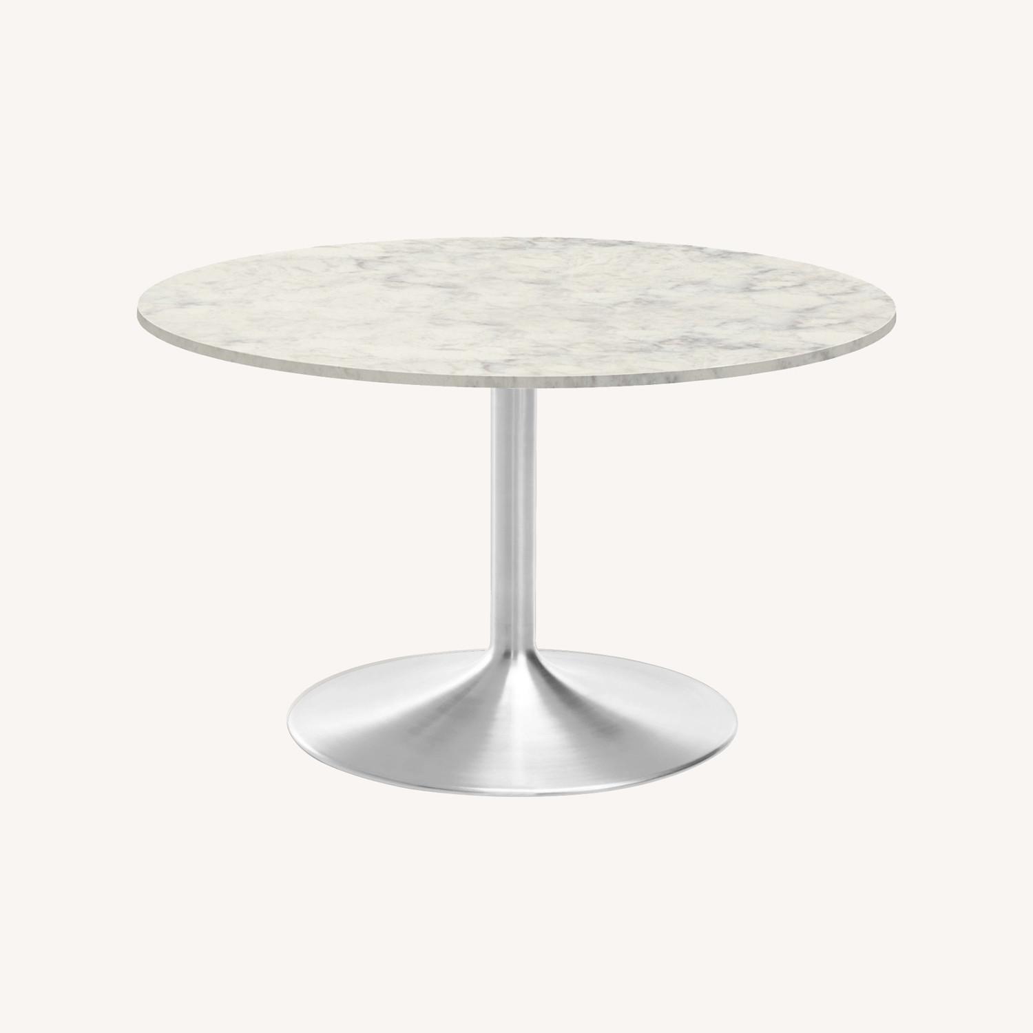 Room & Board Aria White Marble Dining Table - image-0