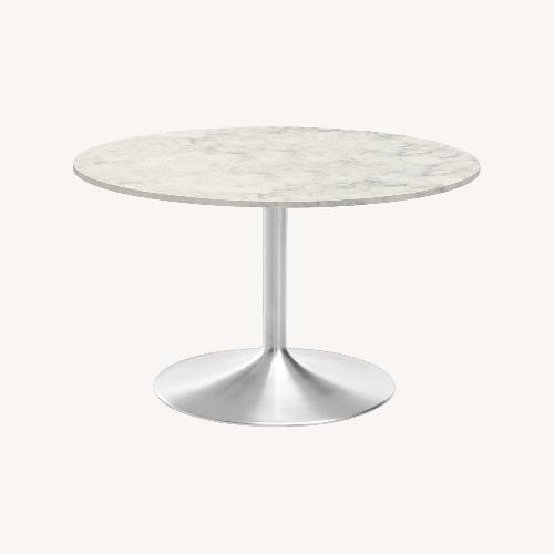 Used Room & Board Aria White Marble Dining Table for sale on AptDeco