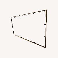 Restoration Hardware Gold Metal Wall Mirror