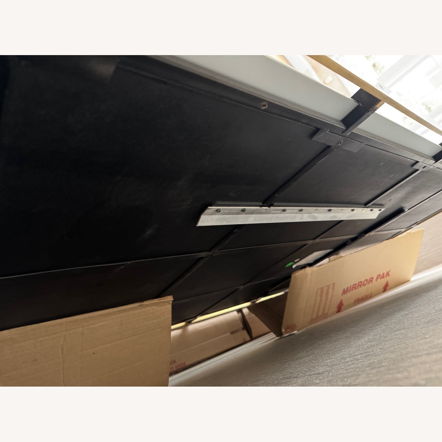 Restoration Hardware Gold Metal Wall Mirror - image-7