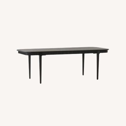 Used CB2 Providence 90" Rectangular Black Ebonized Oak Dining Table for sale on AptDeco
