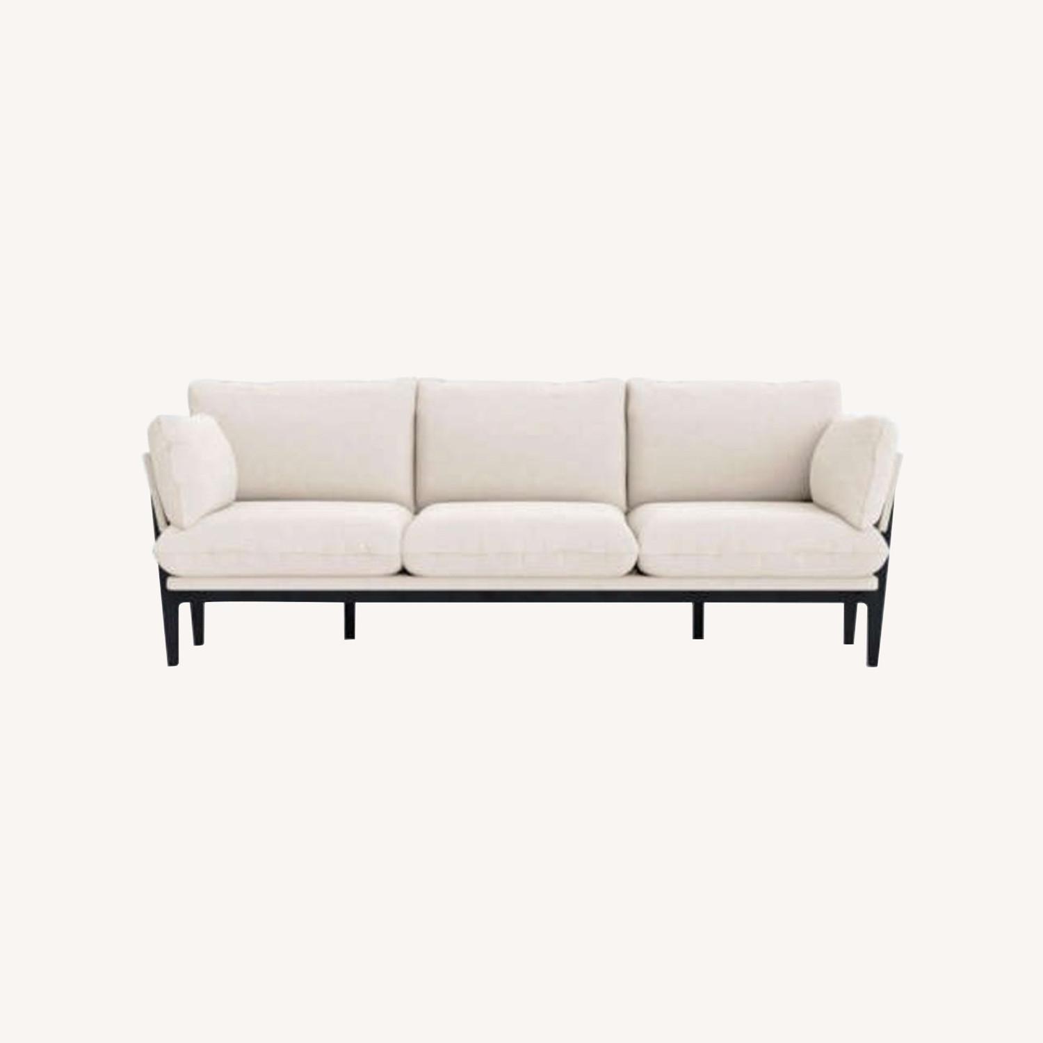 Floyd 1.0 White Fabric 3+ Seater Sofa  - image-0