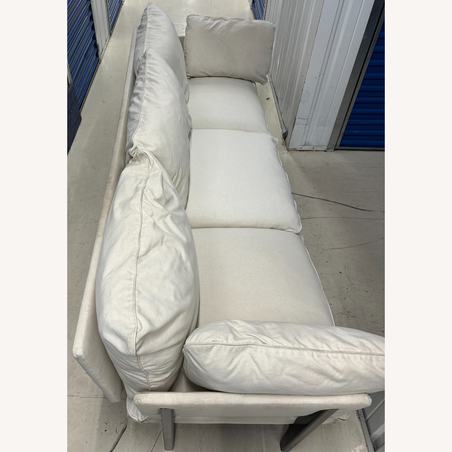 Floyd 1.0 White Fabric 3+ Seater Sofa  - image-2