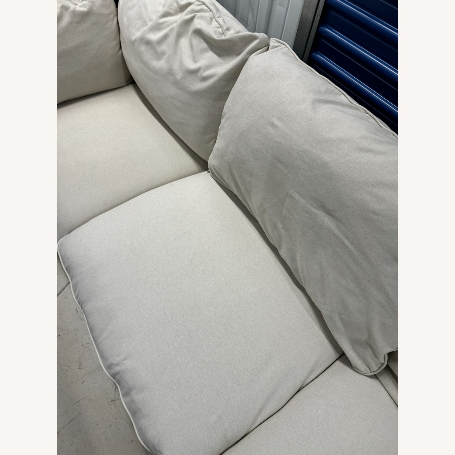 Floyd 1.0 White Fabric 3+ Seater Sofa  - image-5