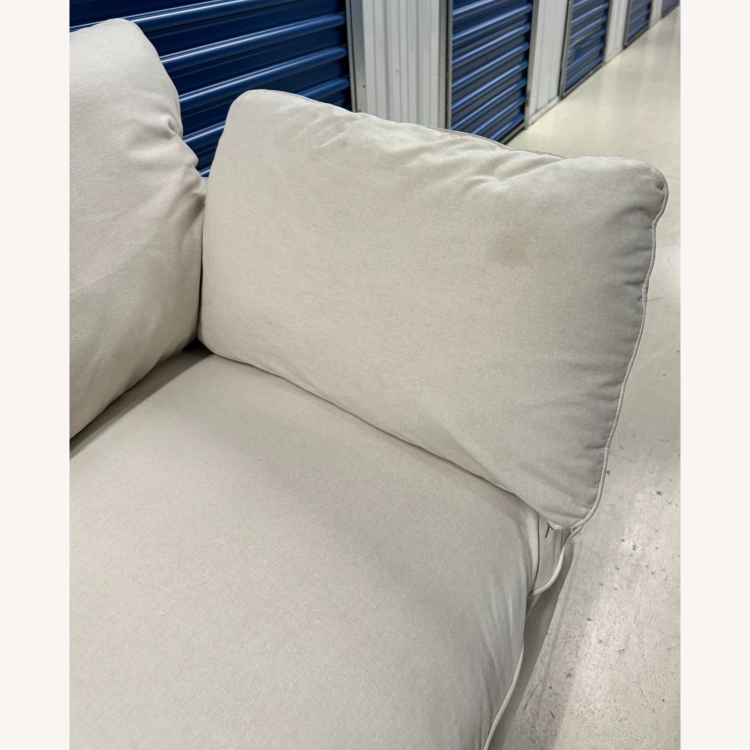 Floyd 1.0 White Fabric 3+ Seater Sofa  - image-3